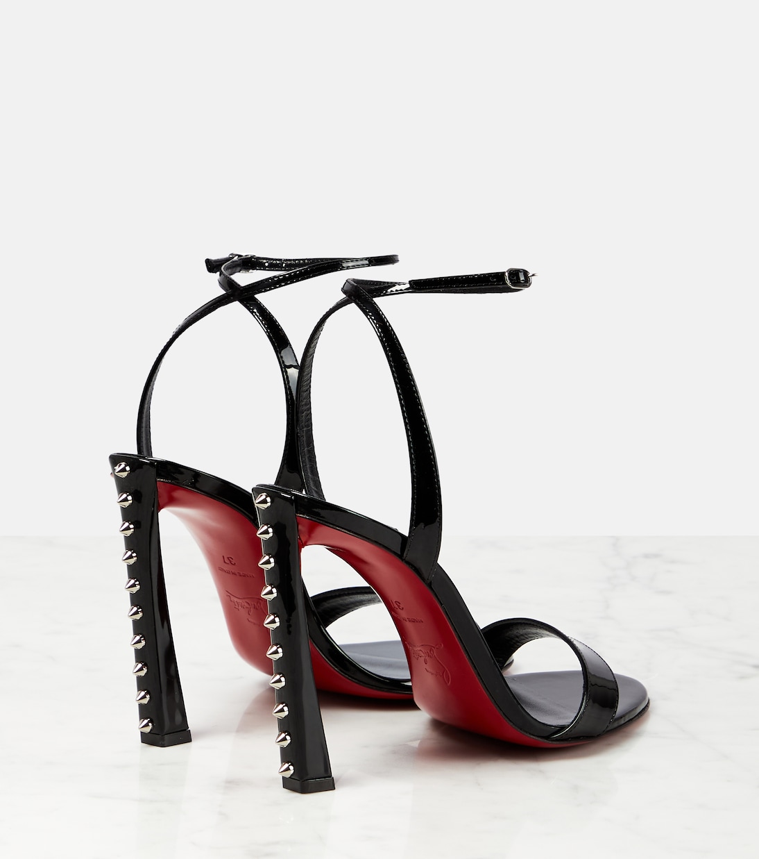 Sandales Condorapik Queen 100 en cuir verni | Christian Louboutin