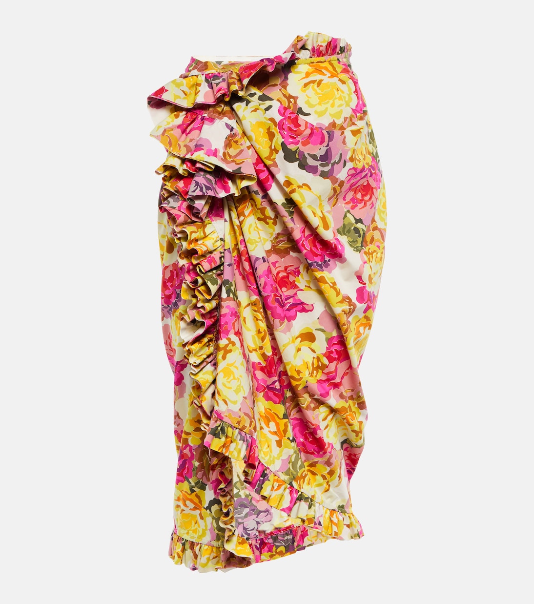 Jupe midi Sina imprimée en coton | Dries Van Noten