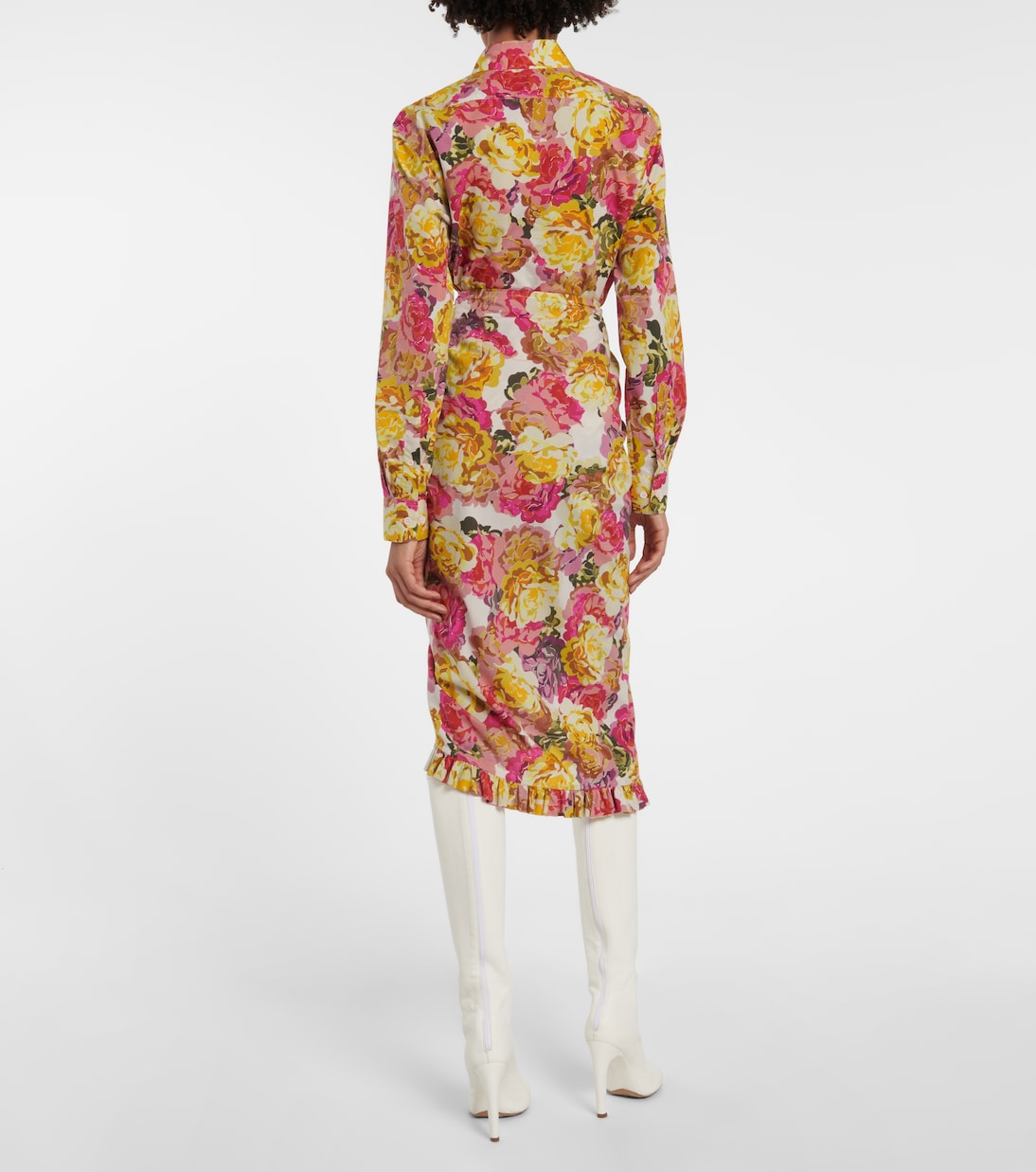 Jupe midi Sina imprimée en coton | Dries Van Noten