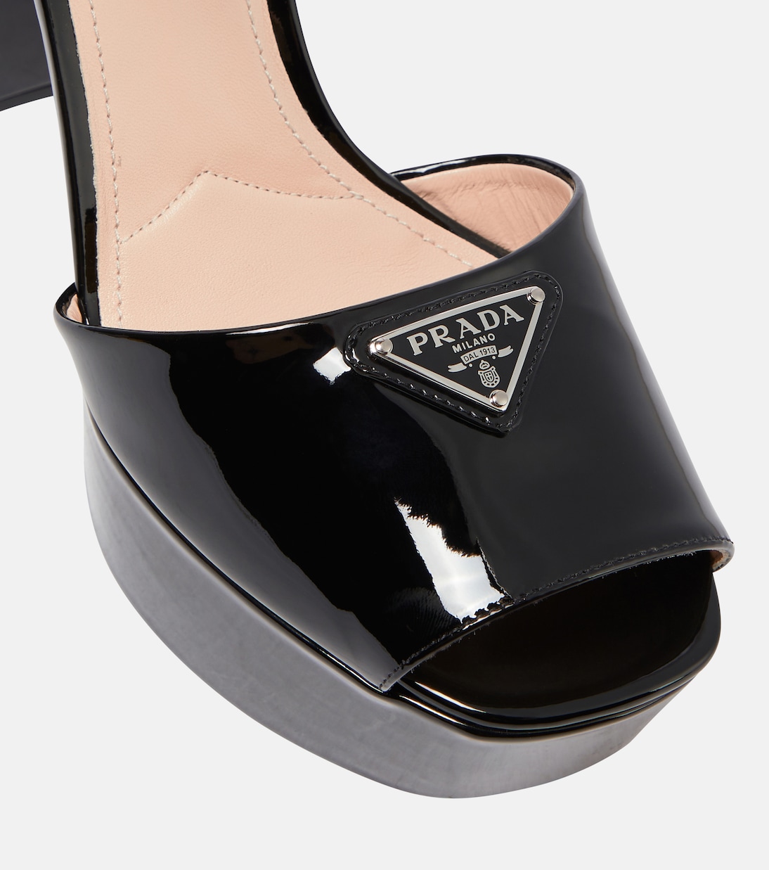 Sandali in raso con plateau | Prada