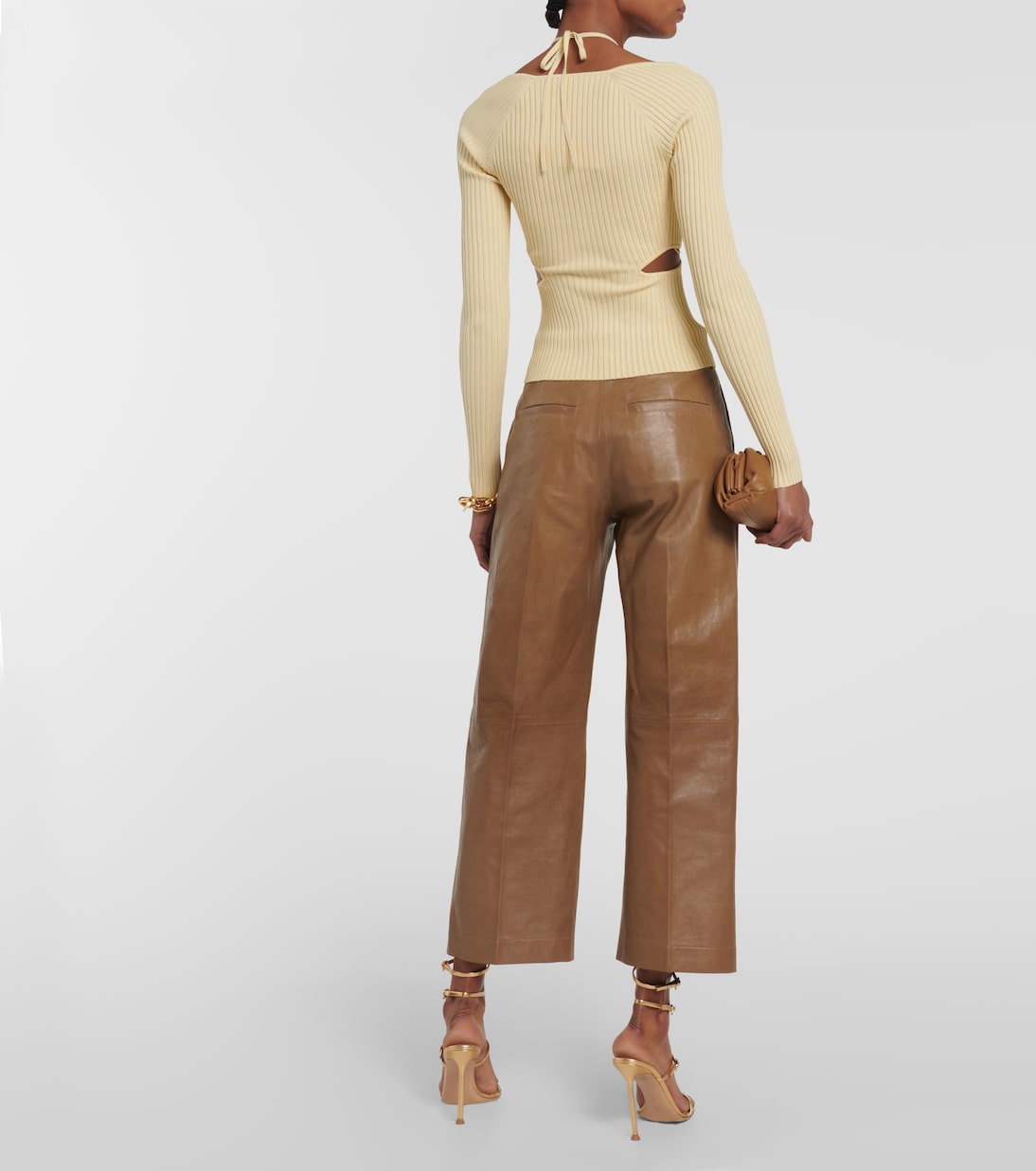 Top Elenor in maglia a coste con cut-out | Simkhai