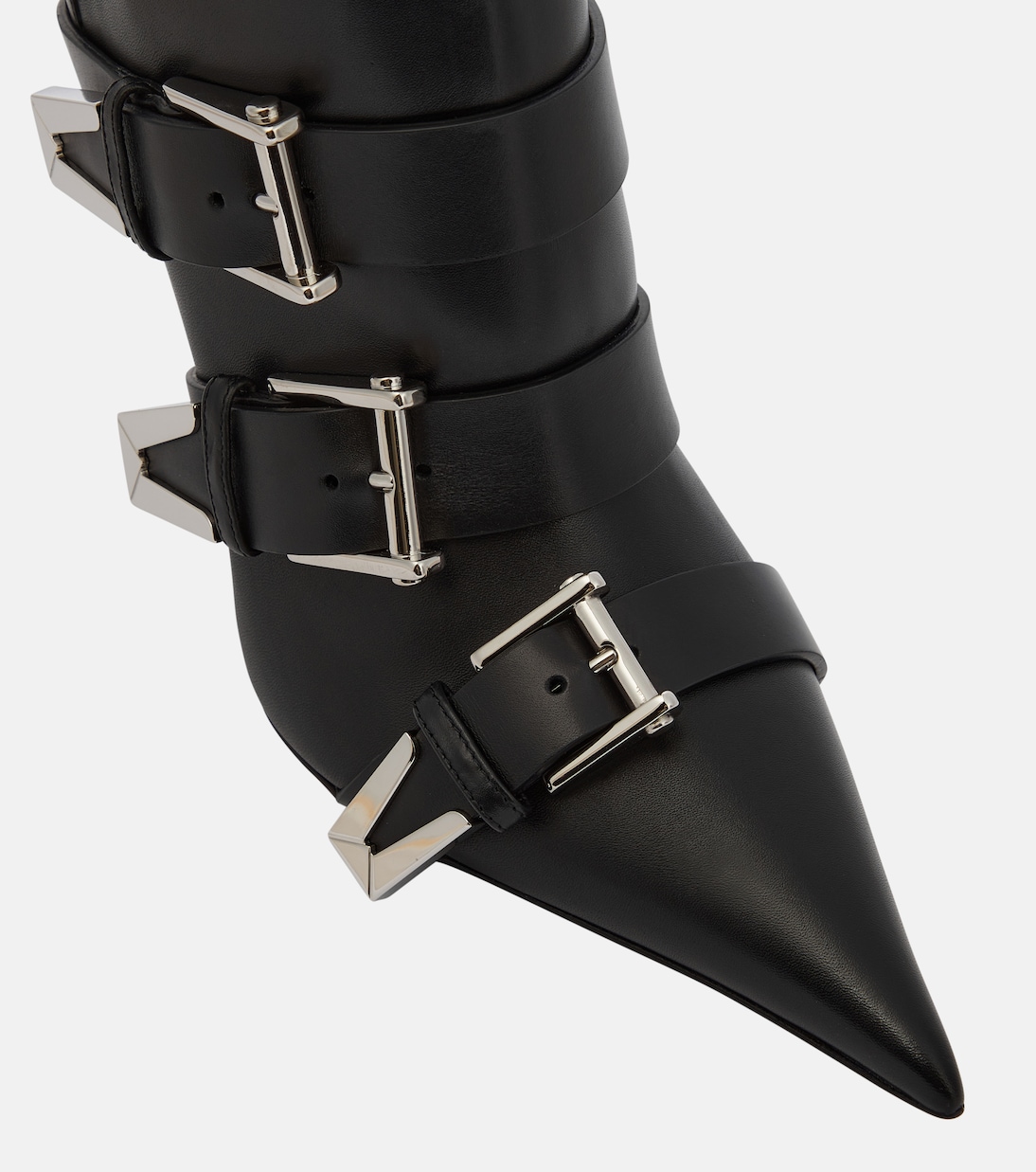 Botines Pin-Point Buckle de piel | Versace