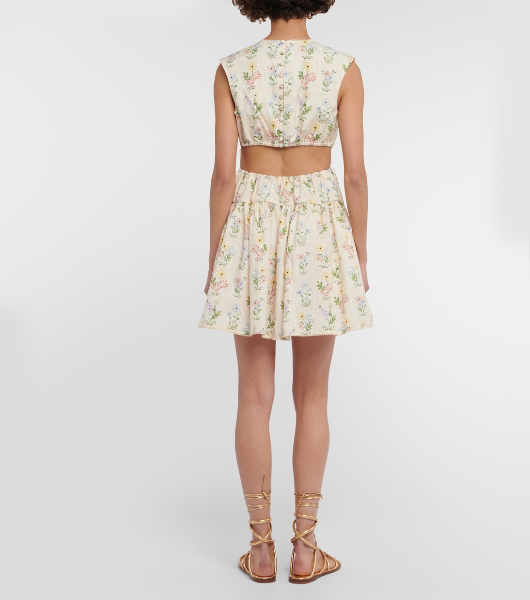 Sucré Pradera cotton poplin minidress | Agua by Agua Bendita