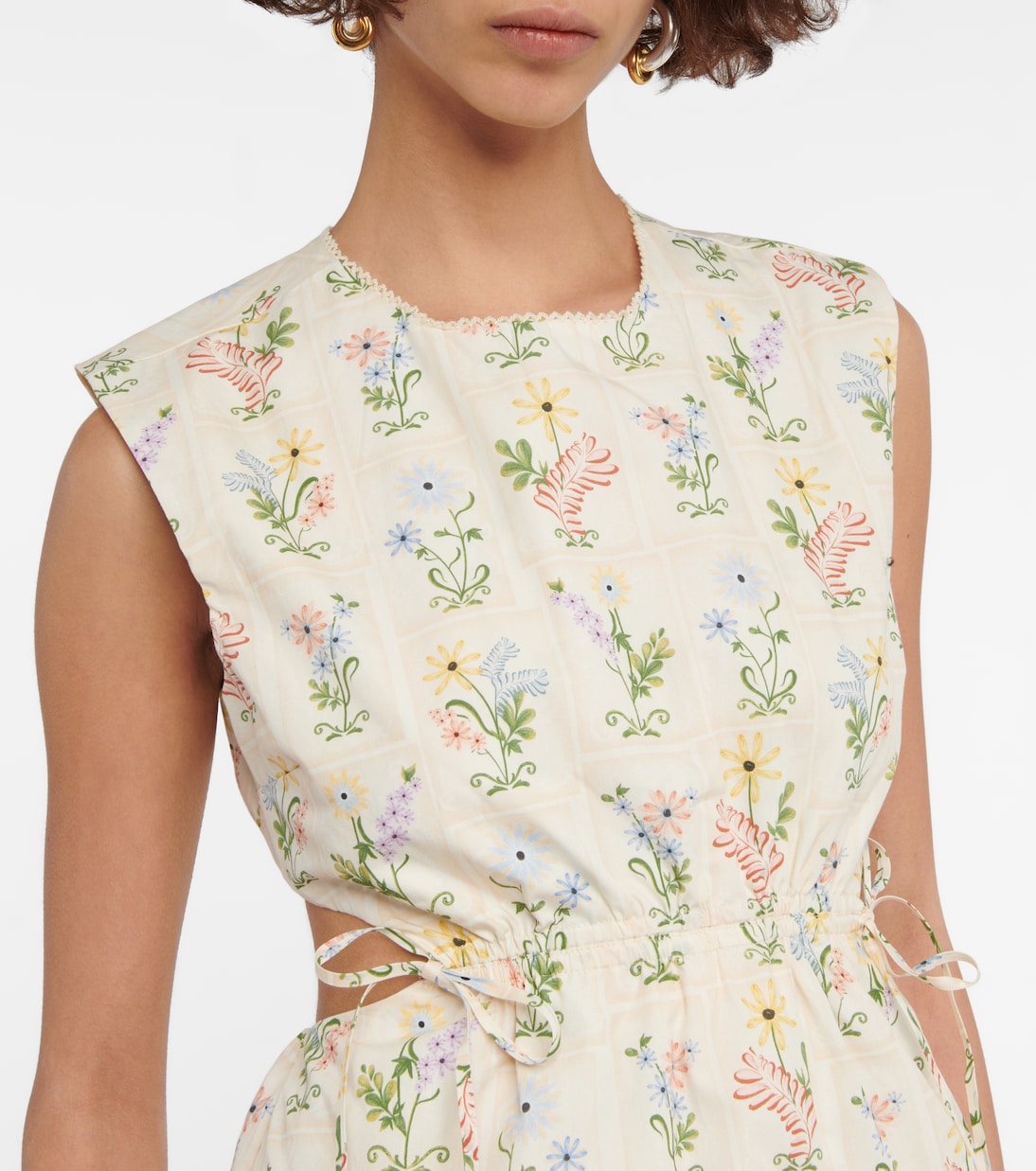 Sucré Pradera cotton poplin minidress | Agua by Agua Bendita