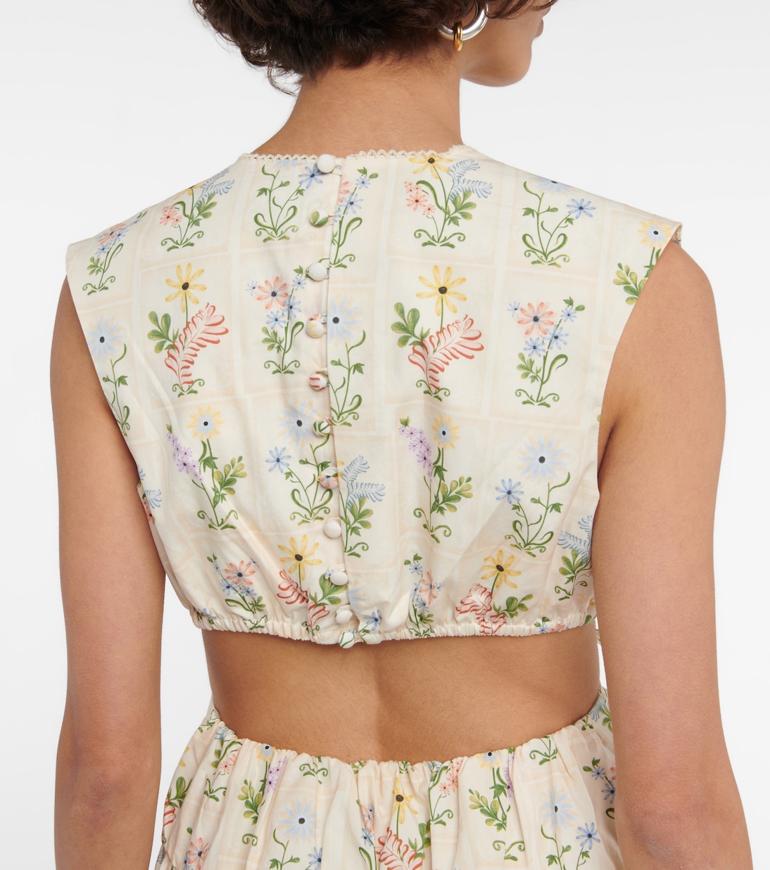 Sucré Pradera cotton poplin minidress | Agua by Agua Bendita