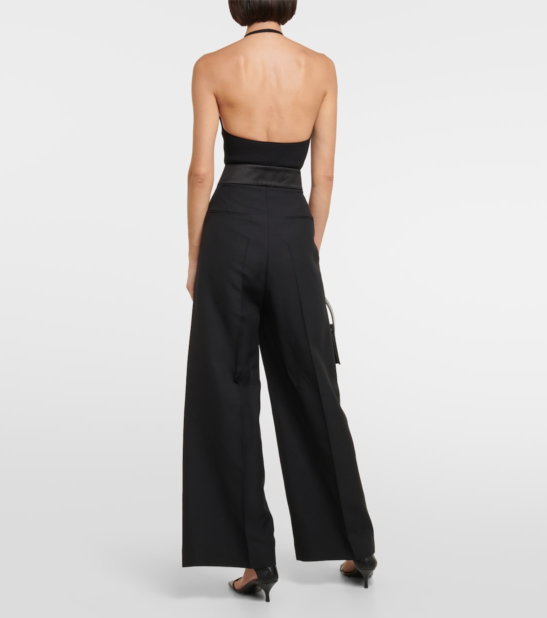 Pantalon ample Banton en laine mélangée | Khaite