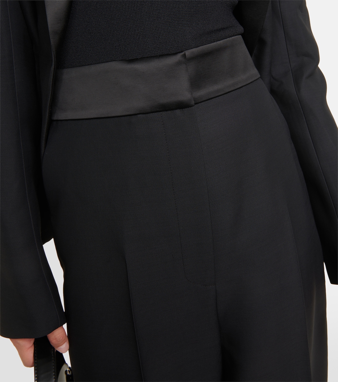 Pantalon ample Banton en laine mélangée | Khaite