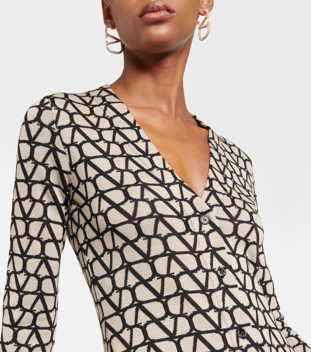 Toile Iconographe wool cardigan | Valentino