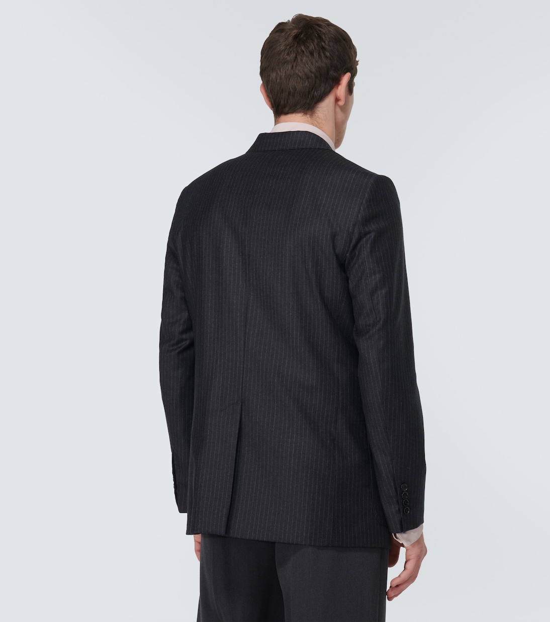 Chalk stripe virgin wool blazer | Ami Paris