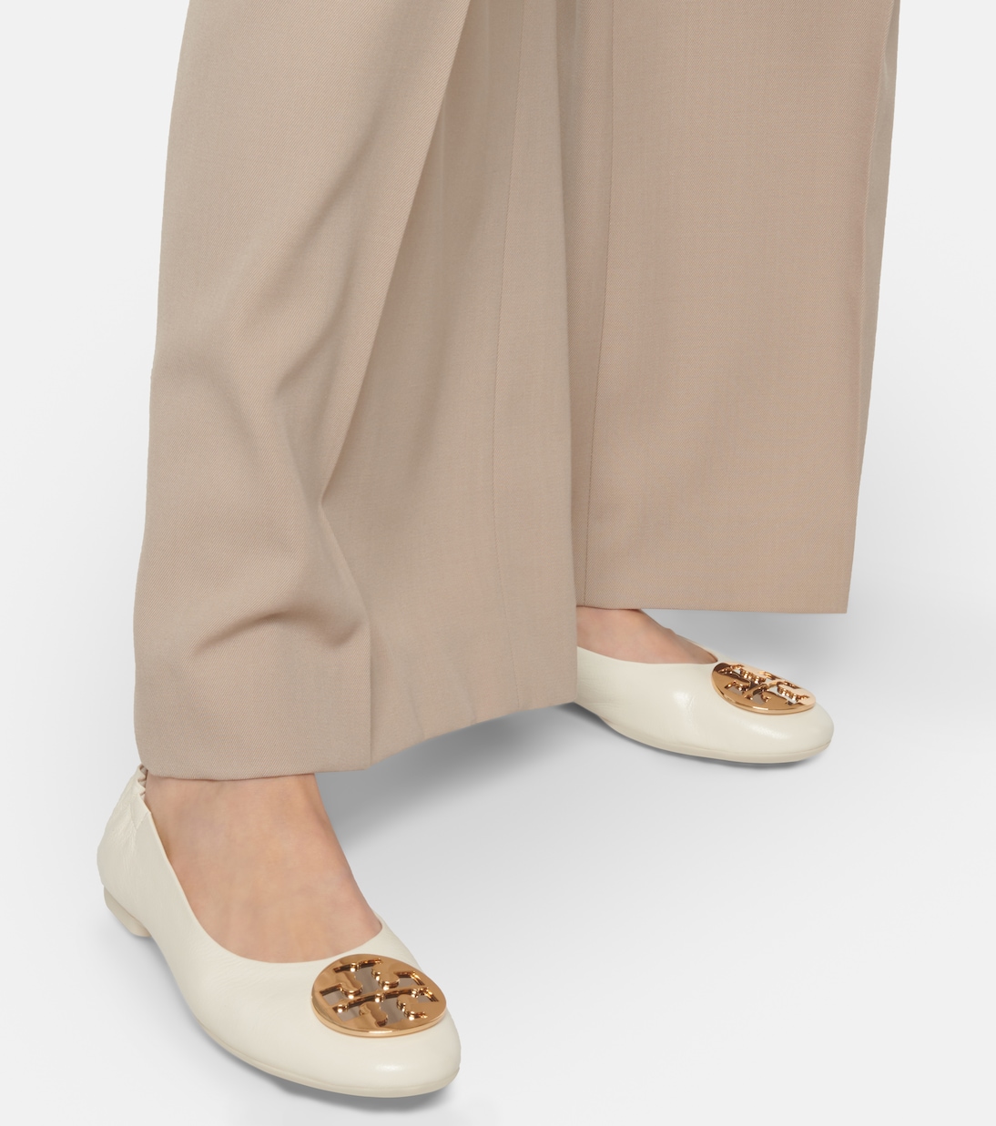 Claire leather ballet flats | Tory Burch