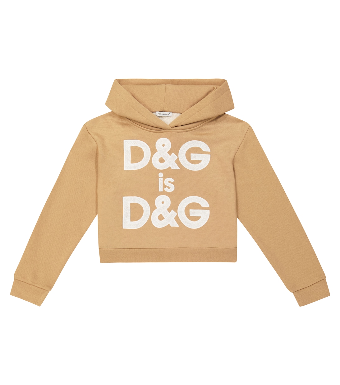 Sudadera en mezcla de algodón con logo | Dolce&Gabbana Kids