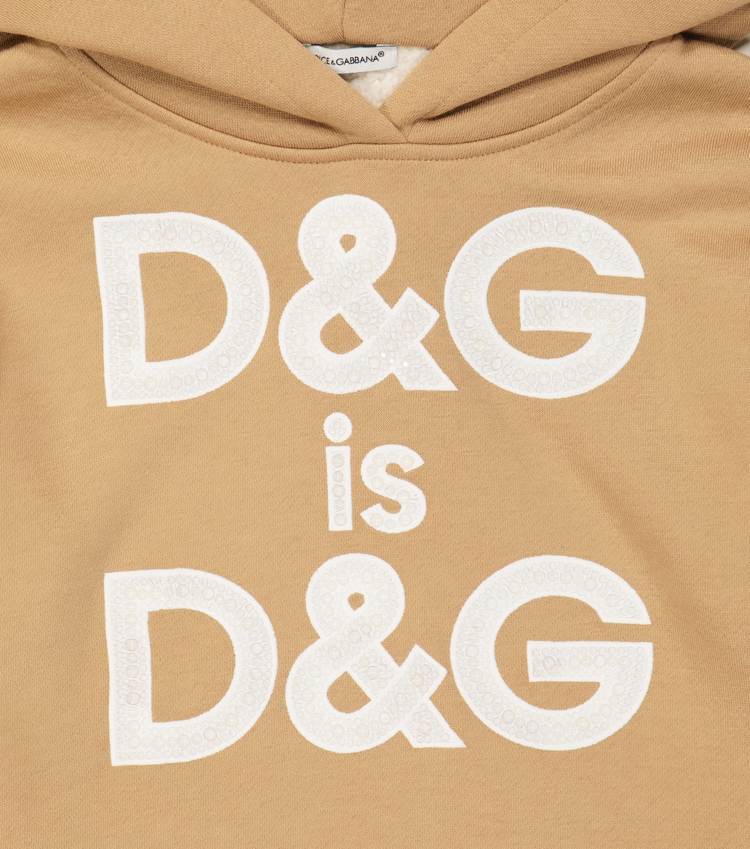 Sudadera en mezcla de algodón con logo | Dolce&Gabbana Kids