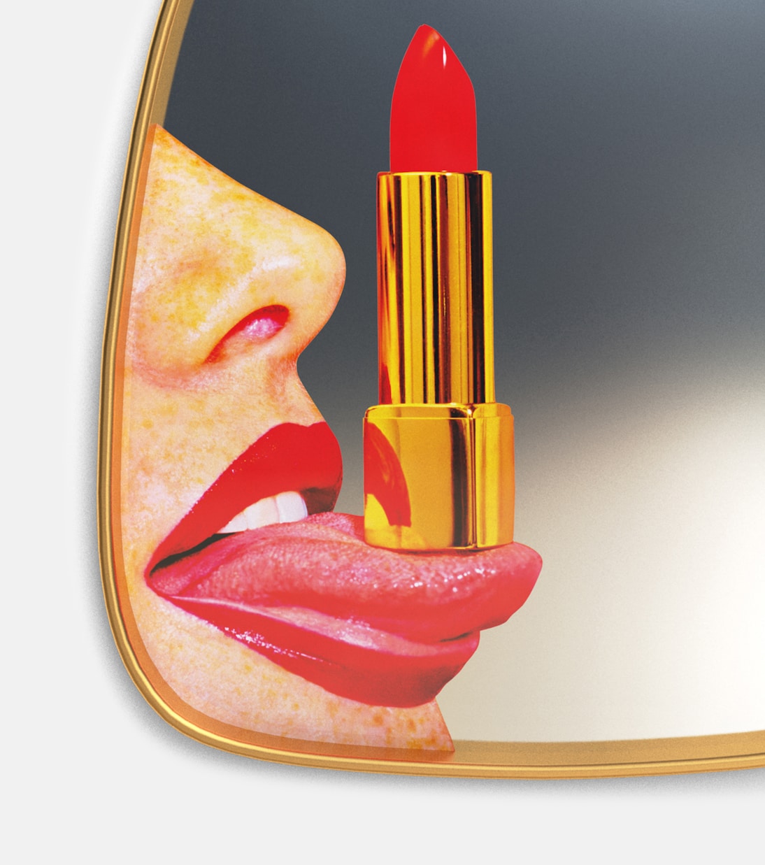 x Toiletpaper Tongue wall mirror | Seletti