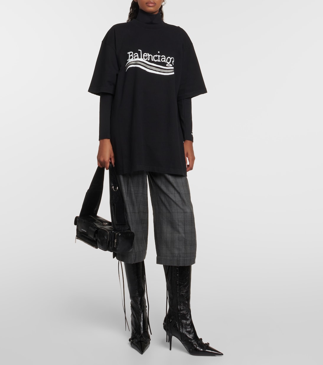 Camiseta de Algodón con Logo de Balenciaga para Jóvenes Estilo Urbano