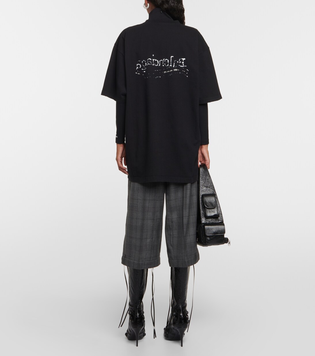 Camiseta de Algodón con Logo de Balenciaga para Jóvenes Estilo Urbano