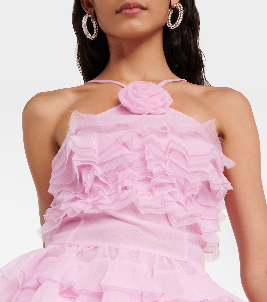 Florian ruffled organza minidress | Staud