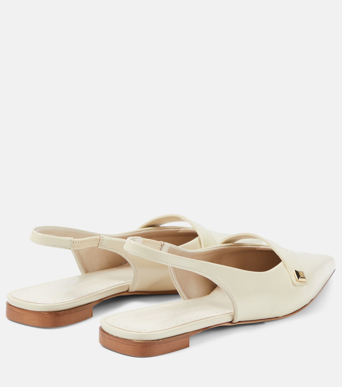 Leather slingback ballet flats | Max Mara