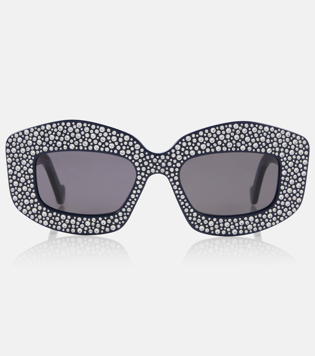 Occhiali da sole LOEWE con dettagli Pavé e design squadrato per uno stile giovane e audace