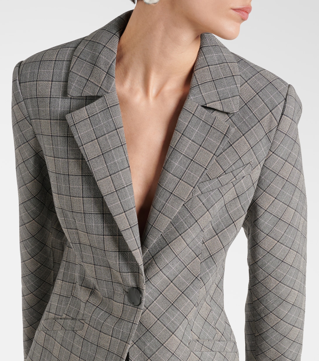 Checked blazer | Ganni