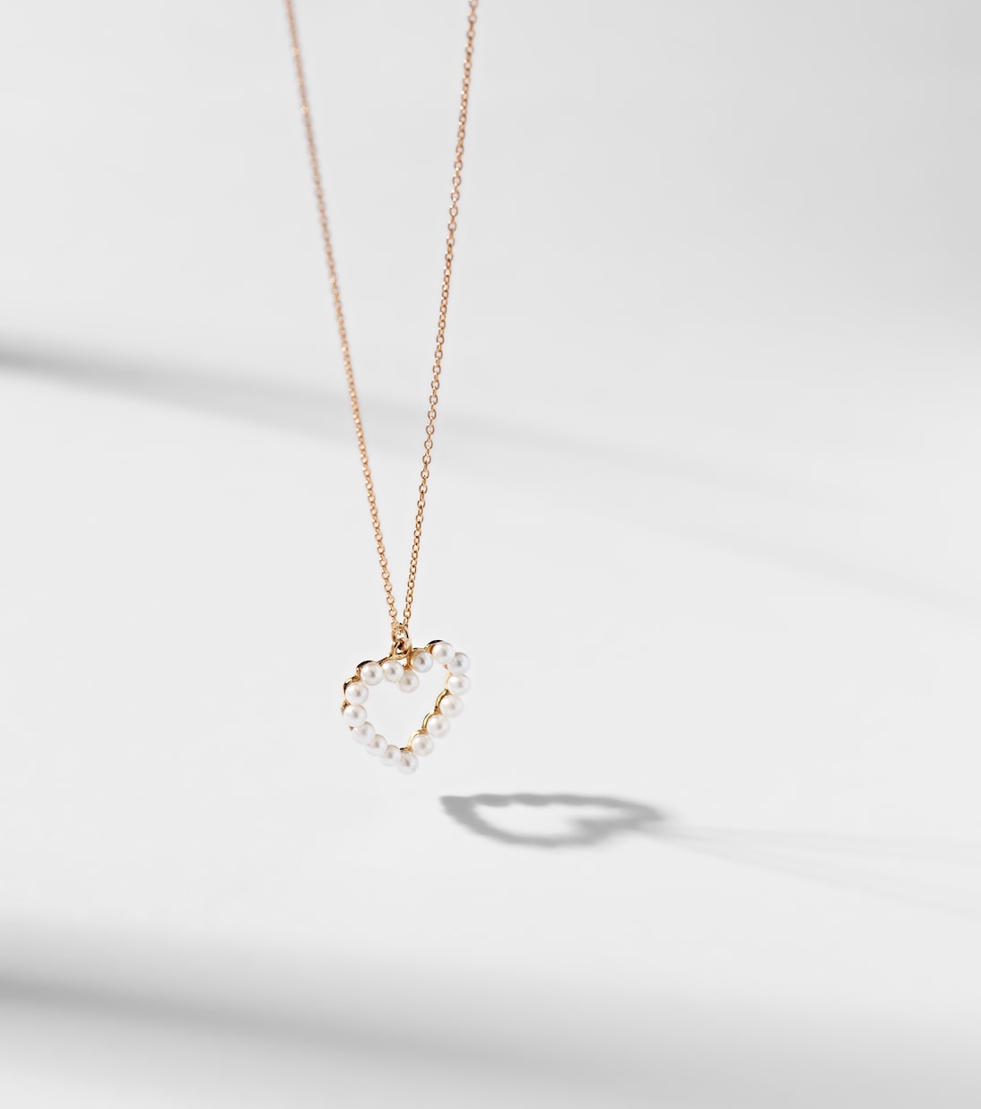 Collar Pearl Heart de oro de 14 ct con perlas | Sophie Bille Brahe
