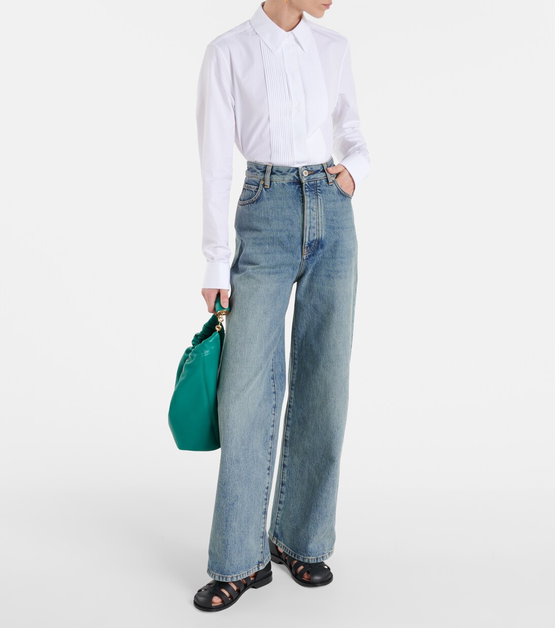 High-Rise Wide-Leg Jeans | Loewe