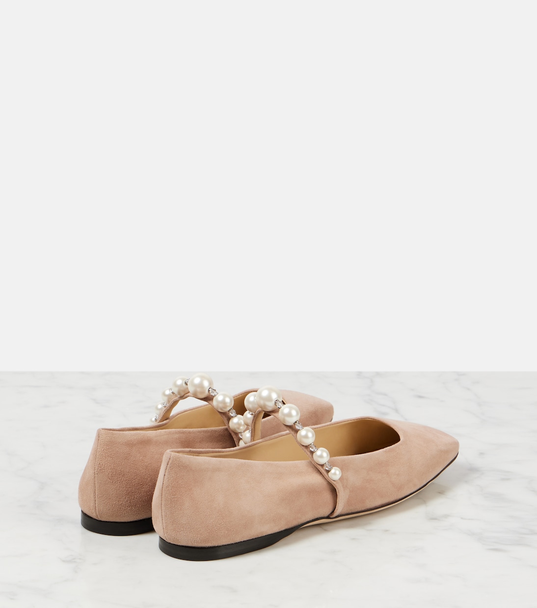 Ade embellished suede Mary Jane flats | Jimmy Choo