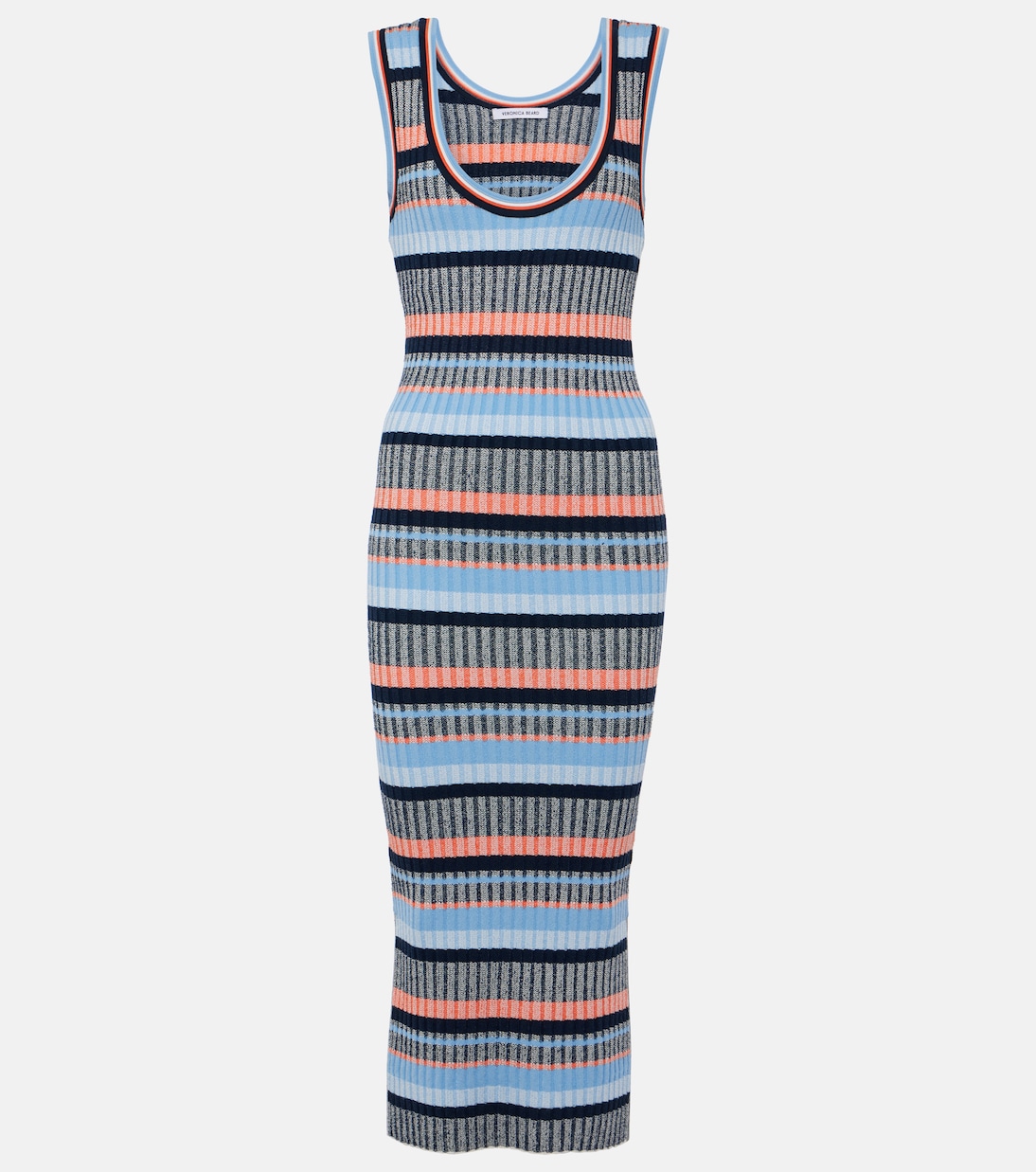 Vestido midi Fabiana acanalado | Veronica Beard