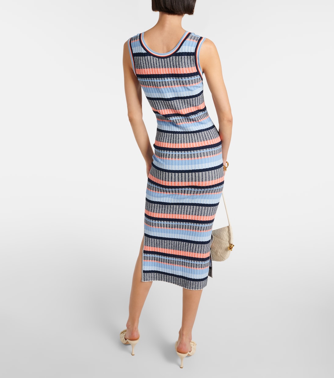 Vestido midi Fabiana acanalado | Veronica Beard