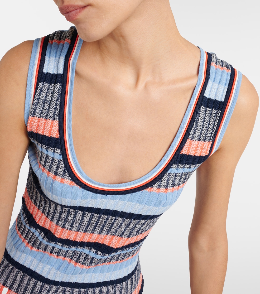 Vestido midi Fabiana acanalado | Veronica Beard