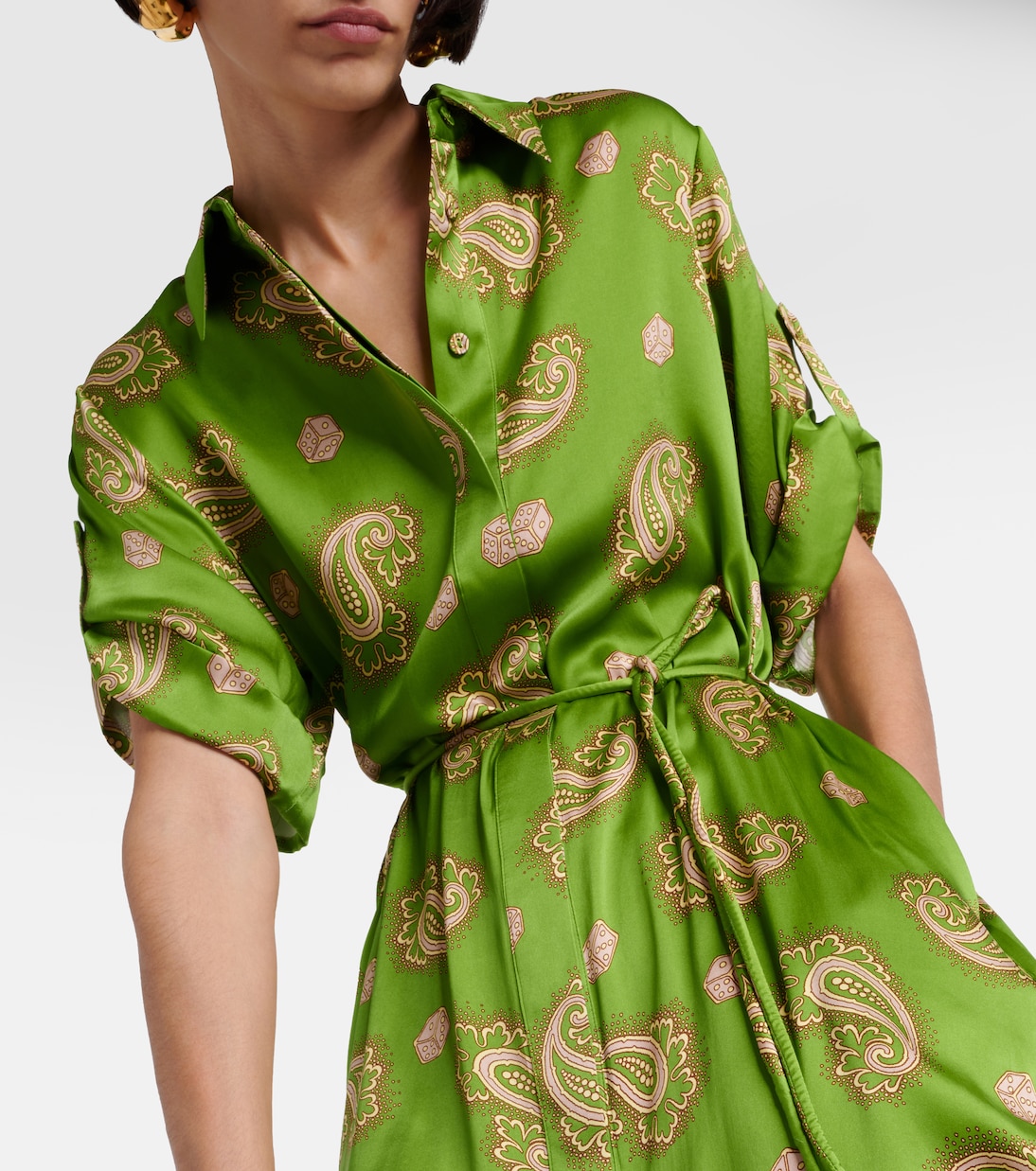 Hemdblusenkleid Dice aus Seide | Alémais