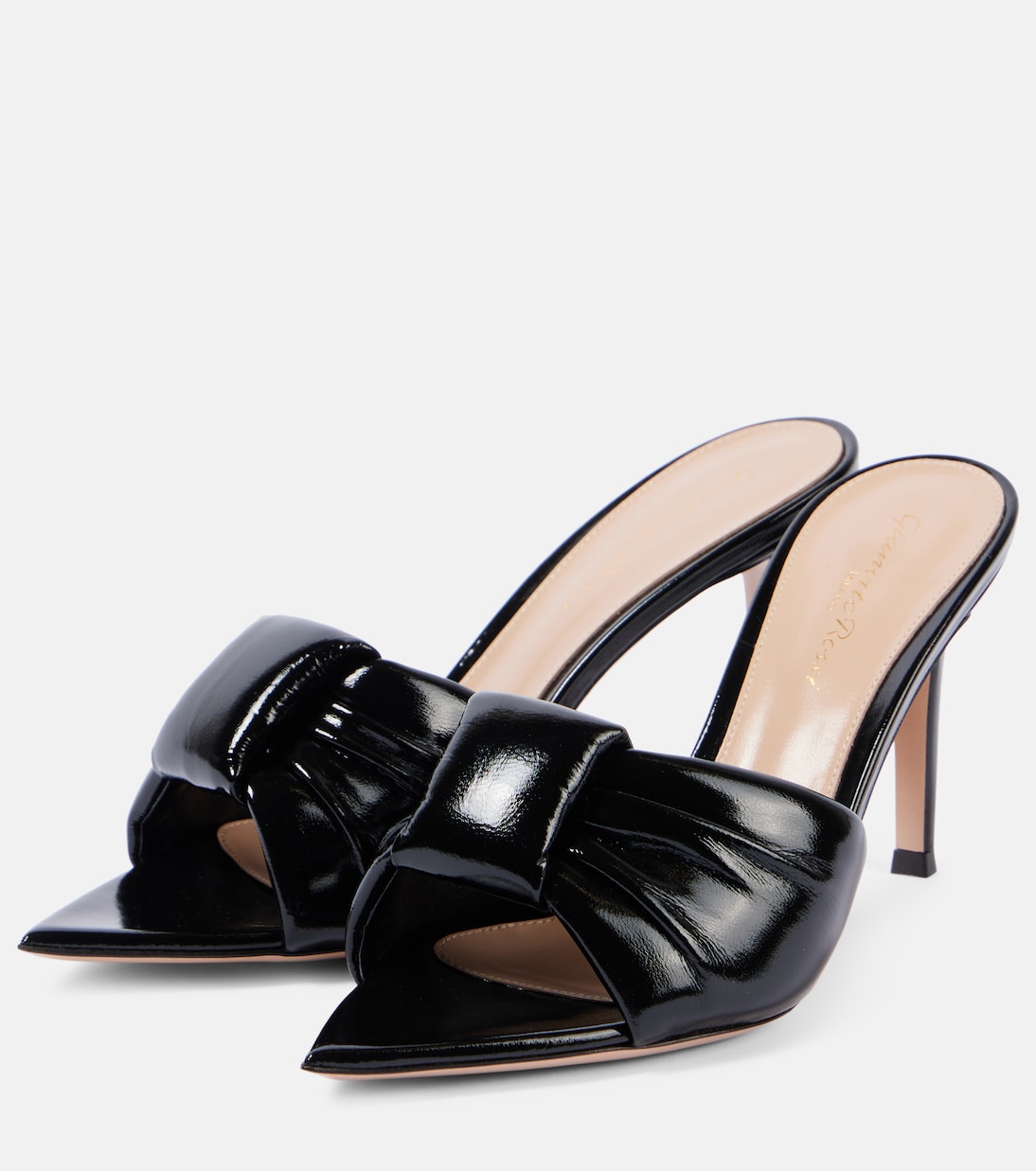 Love patent leather mules | Gianvito Rossi