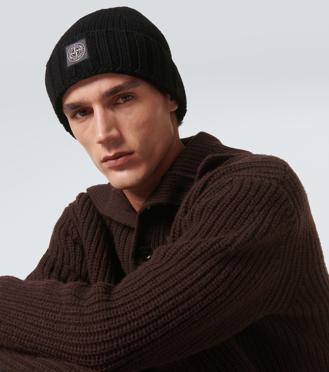 Stone island wool beanie shop