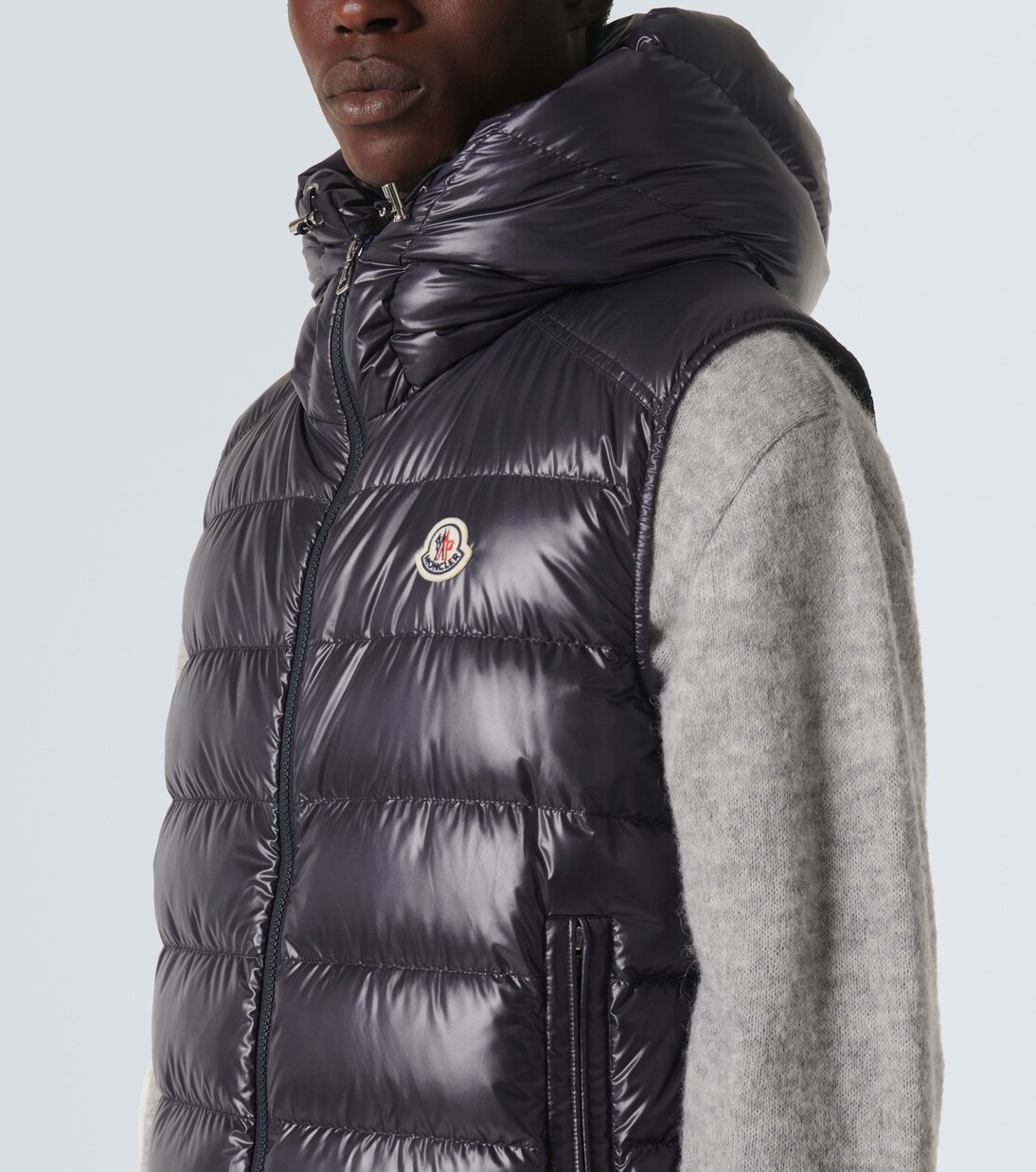 Moncler lanoux hooded gilet 2025