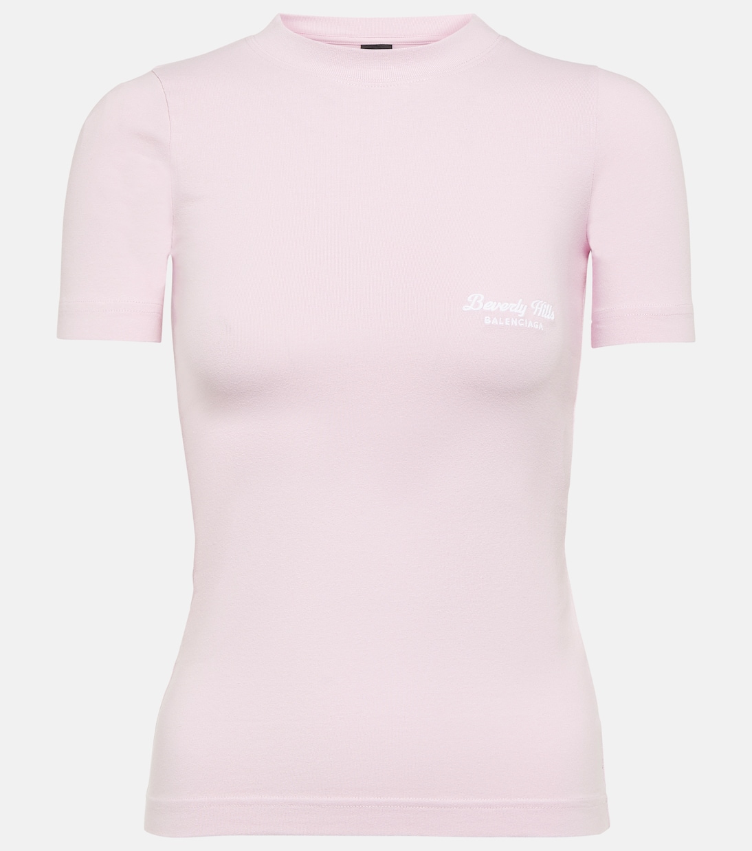 Camiseta de Algodón Estampada Balenciaga para Jóvenes Modernos
