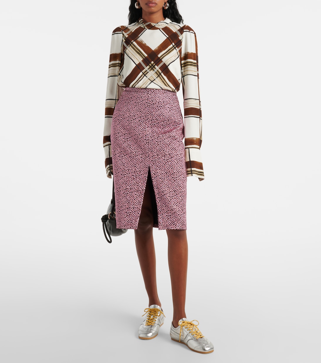 Sneakers in pelle metallizzata | Dries Van Noten