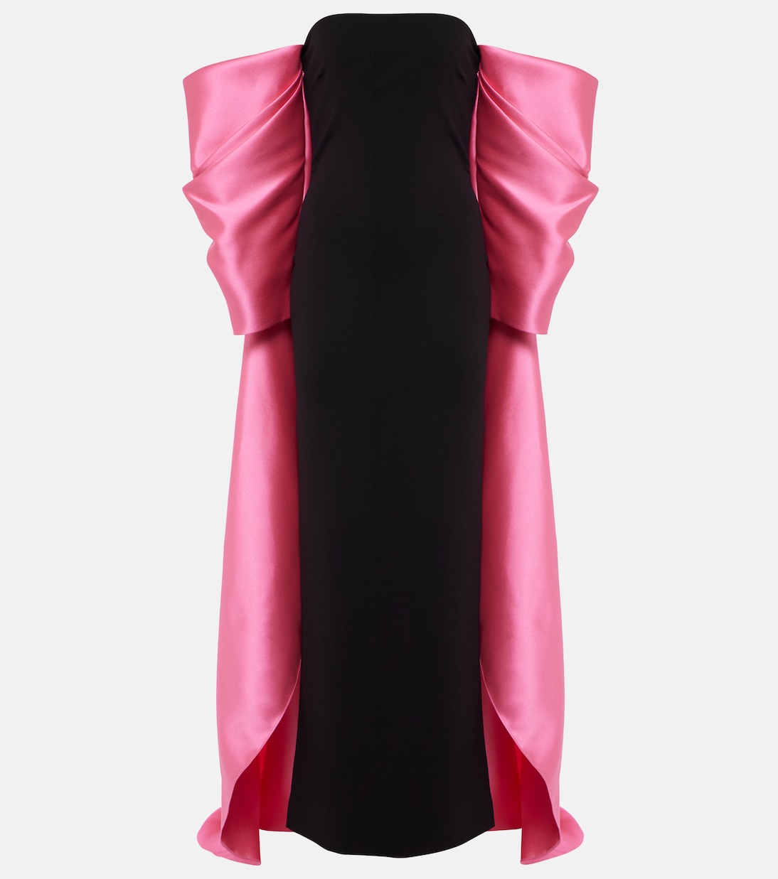Robe Kyla aus Twill und Crêpe | Solace London