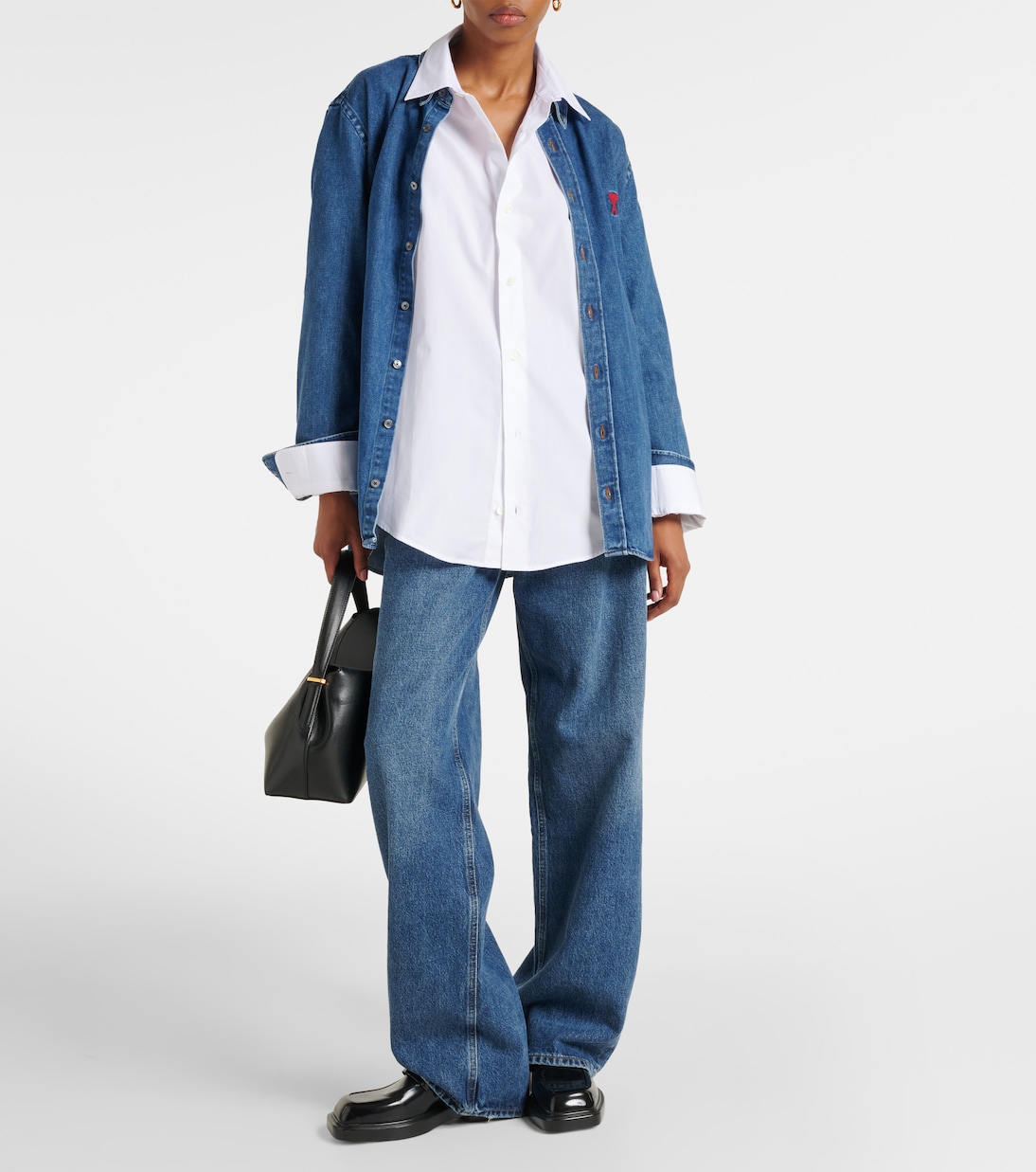 Cotton poplin shirt | Ami Paris