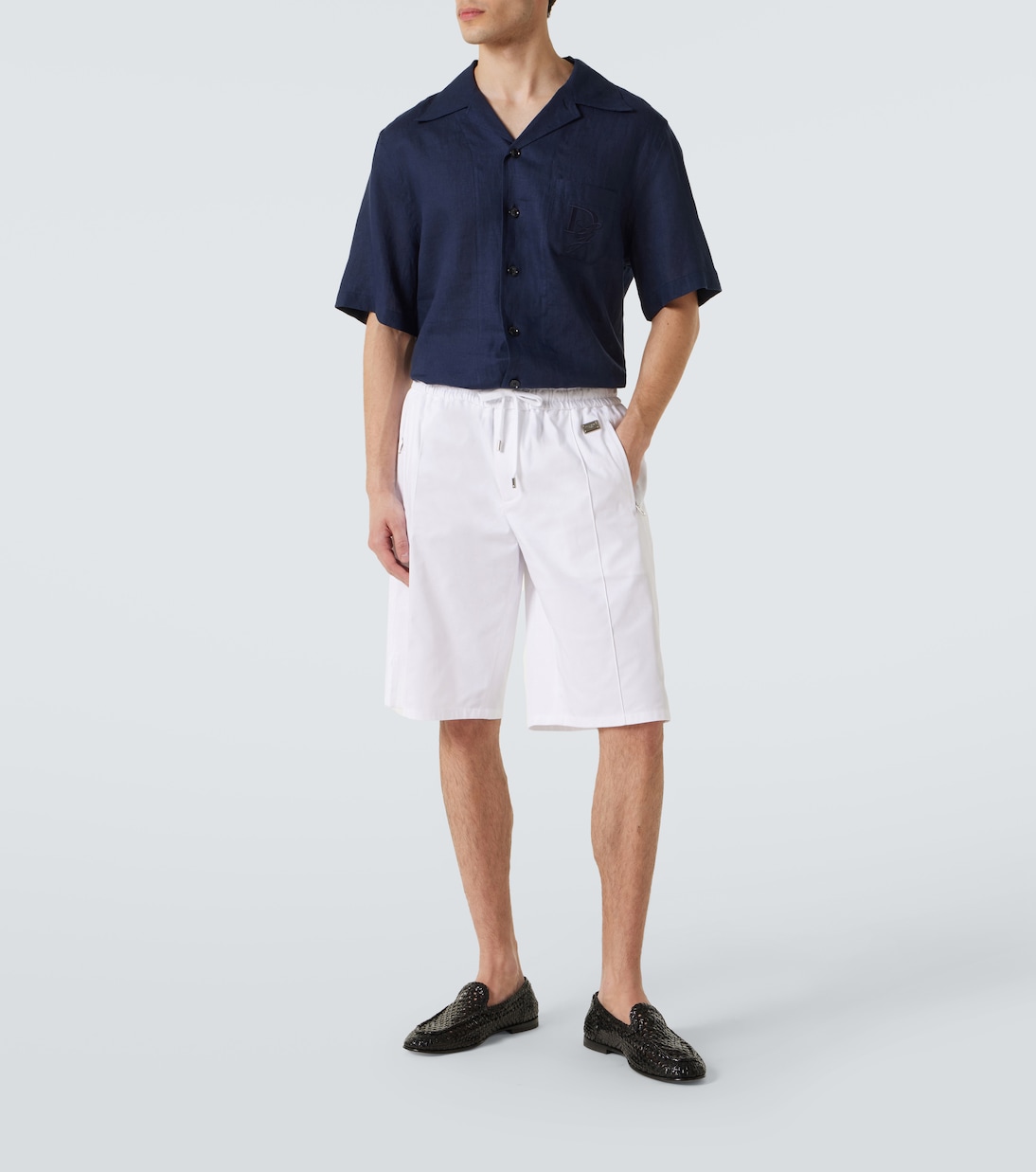 Bermuda-Shorts aus Baumwoll-Gabardine | Dolce&Gabbana