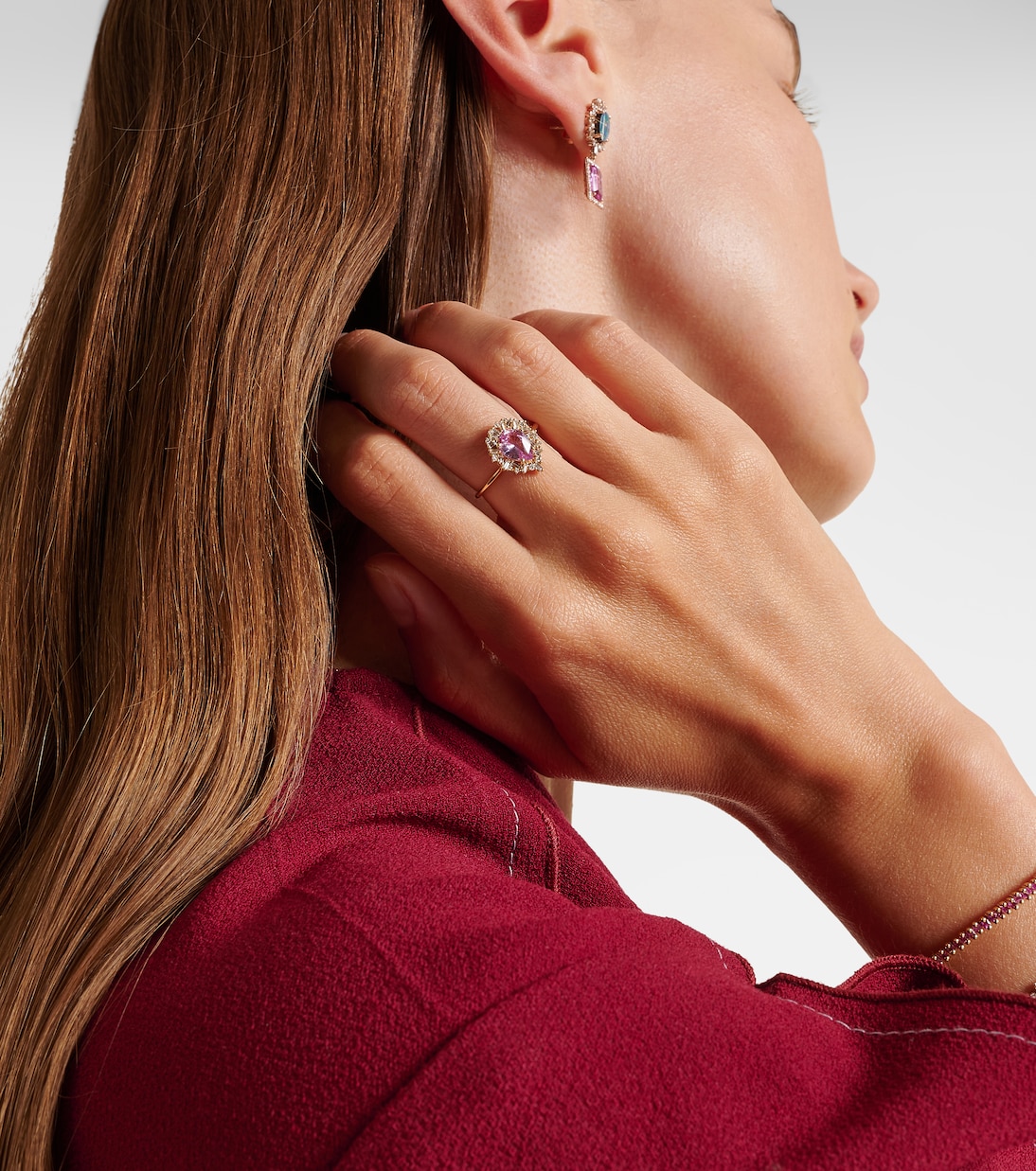 Bague en or 18 ct, diamants et saphir | Suzanne Kalan