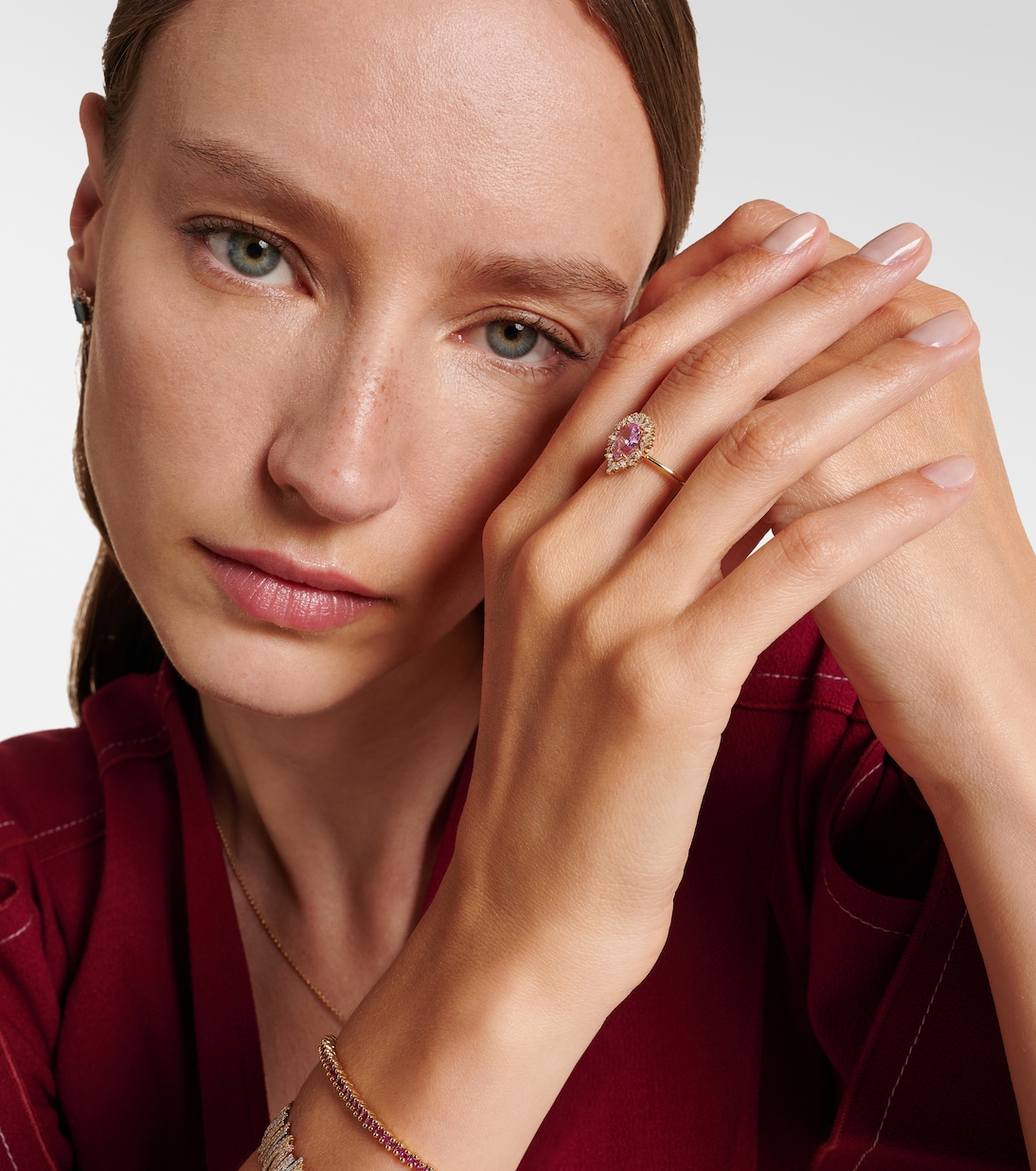 Bague en or 18 ct, diamants et saphir | Suzanne Kalan