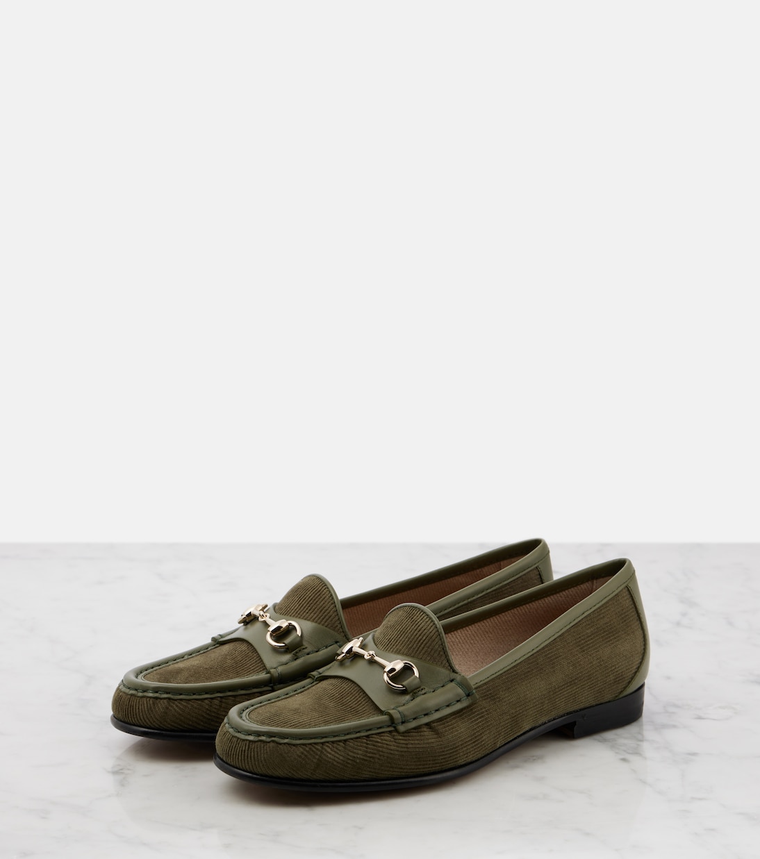 Mocassins Horsebit 1953 en velours côtelé | Gucci