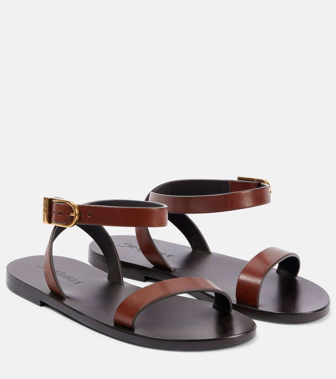 Sandali in pelle Sahara di Saint Laurent per uno stile giovane e moderno