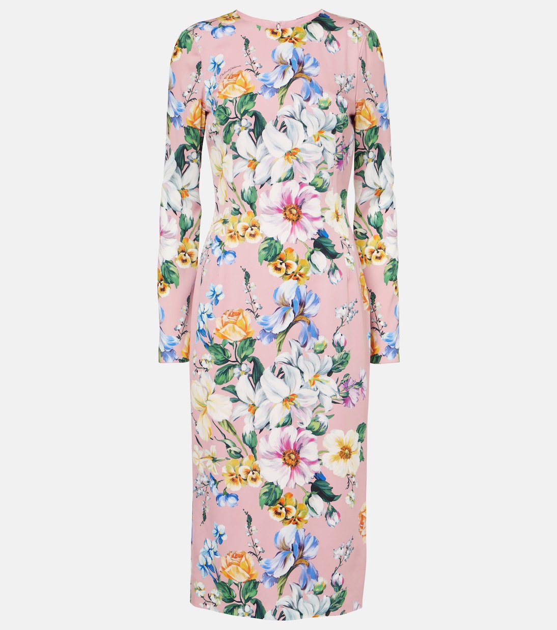 Floral silk-blend midi dress | Dolce&Gabbana