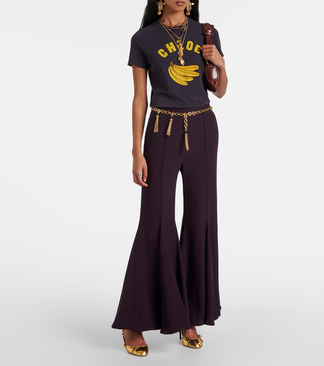 Camiseta de jersey de algodón con logo | Chloé