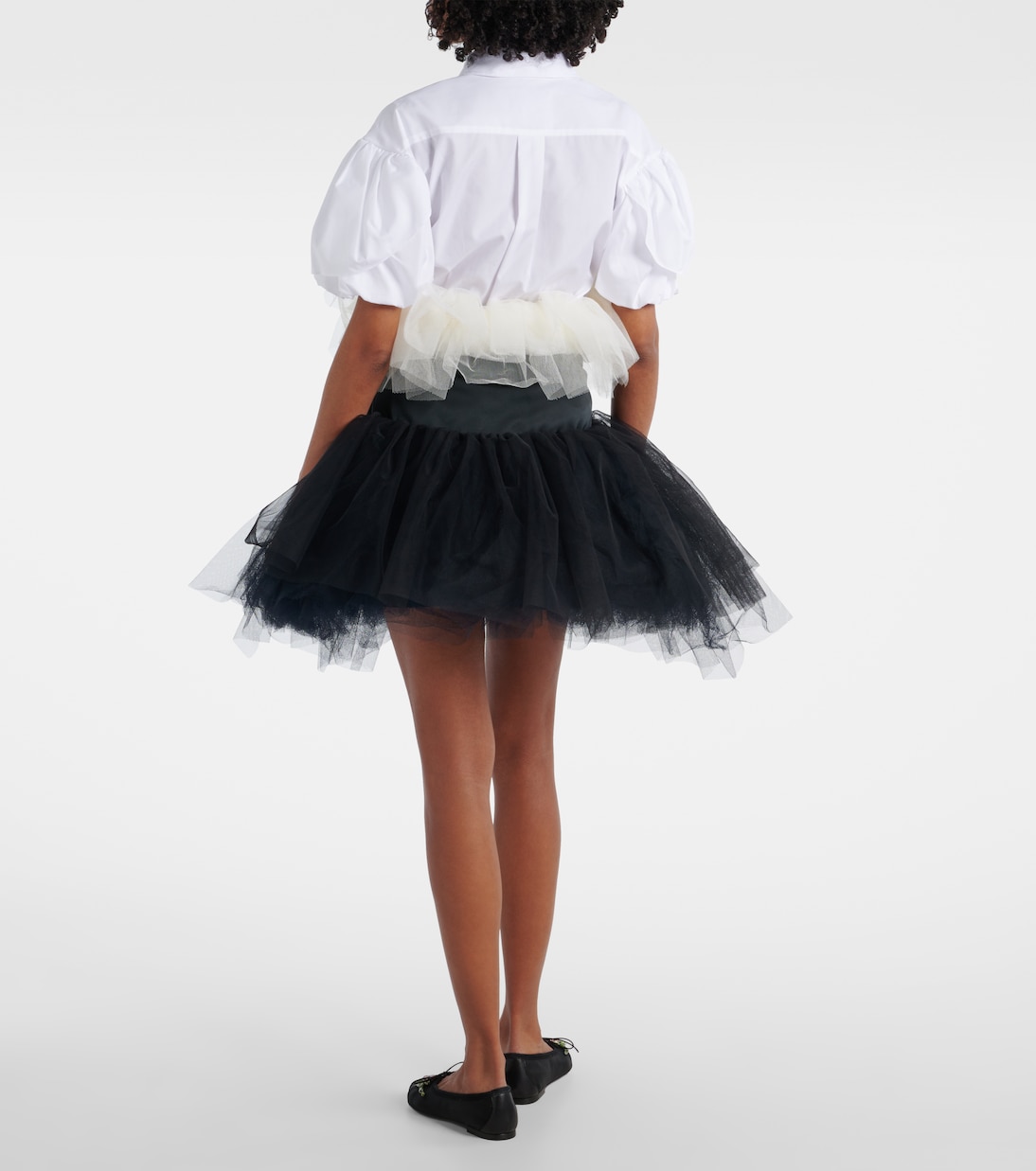 Minigonna in tulle a balze | Simone Rocha