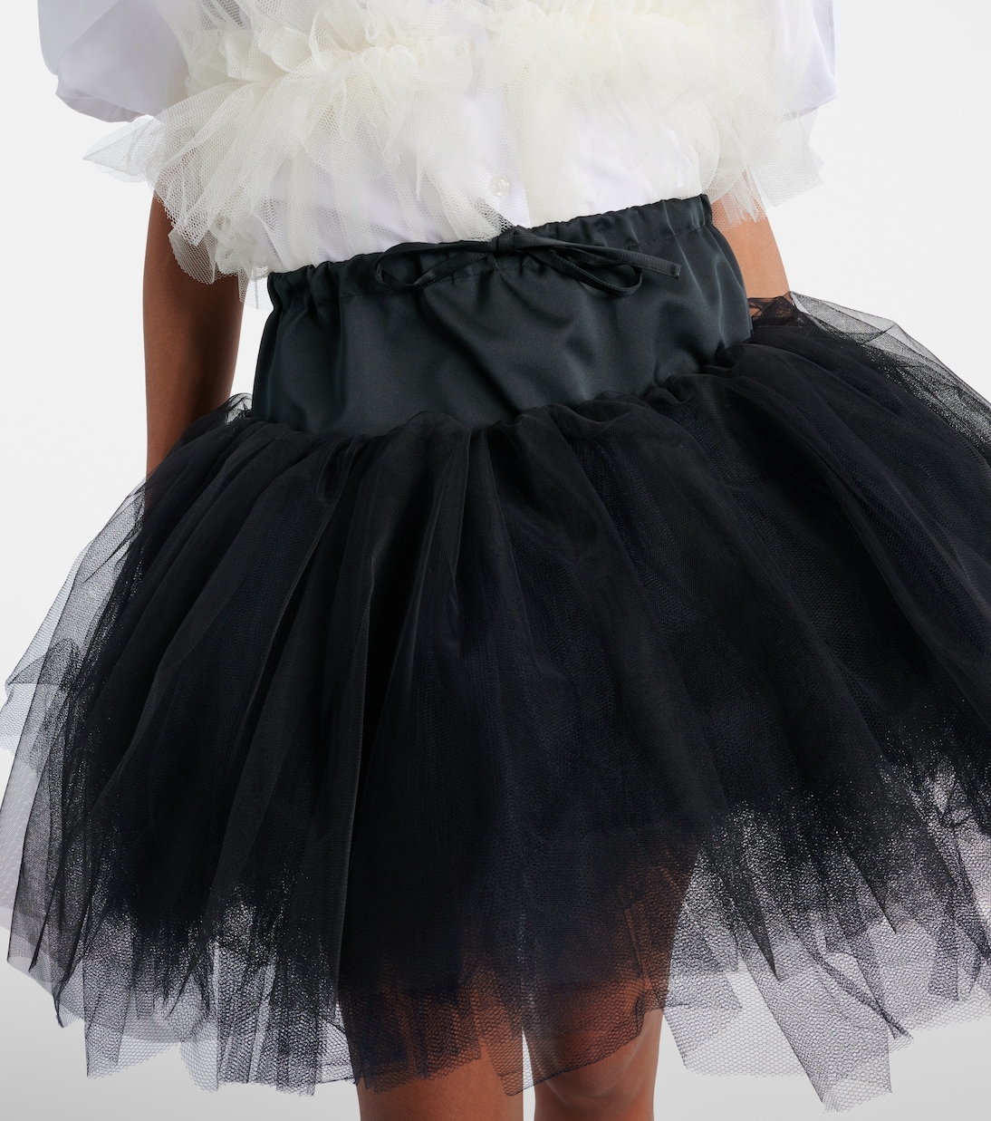 Minigonna in tulle a balze | Simone Rocha