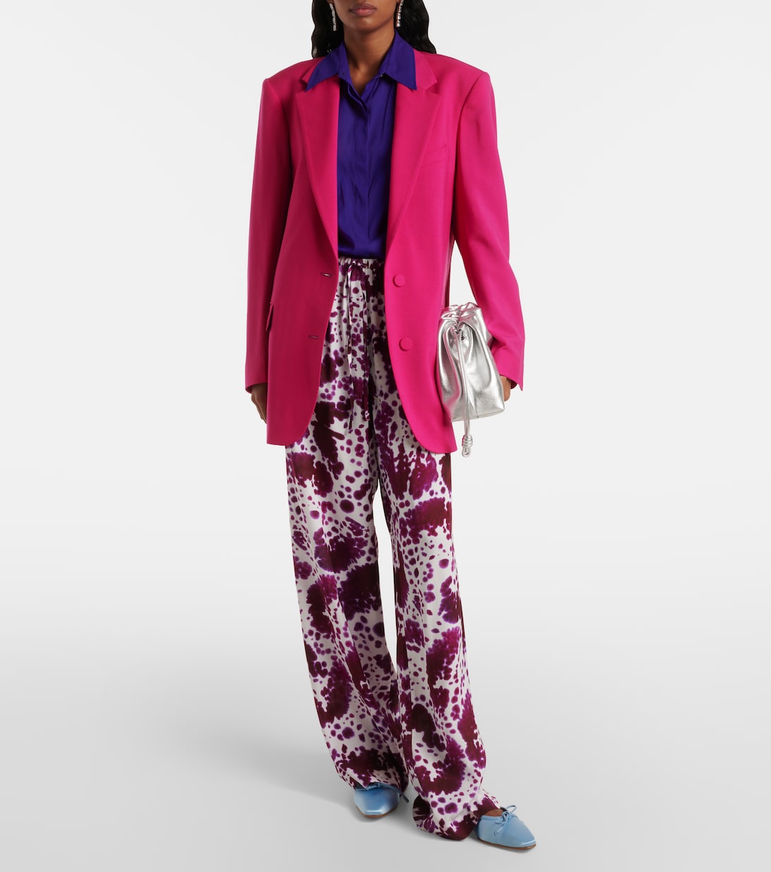 Mules Ballerimu in raso | Manolo Blahnik