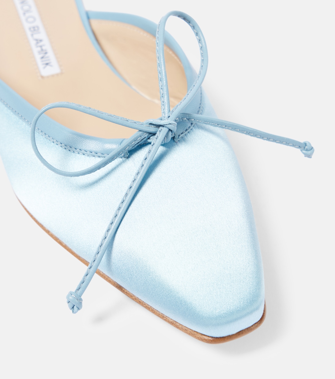 Mules Ballerimu in raso | Manolo Blahnik