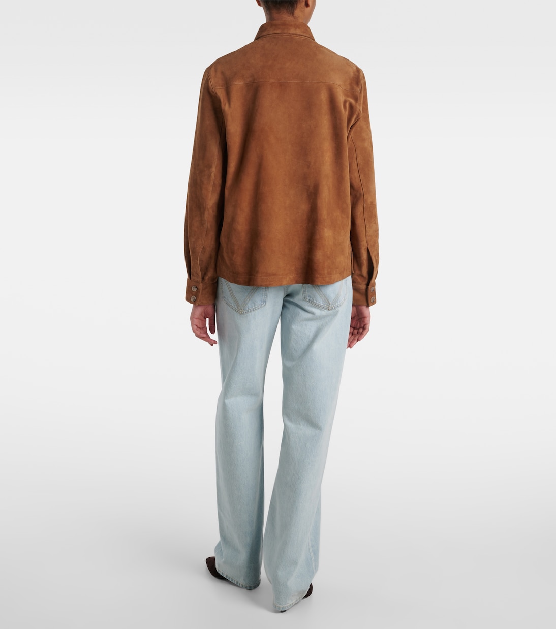 Camicia Jude in suede | Nour Hammour