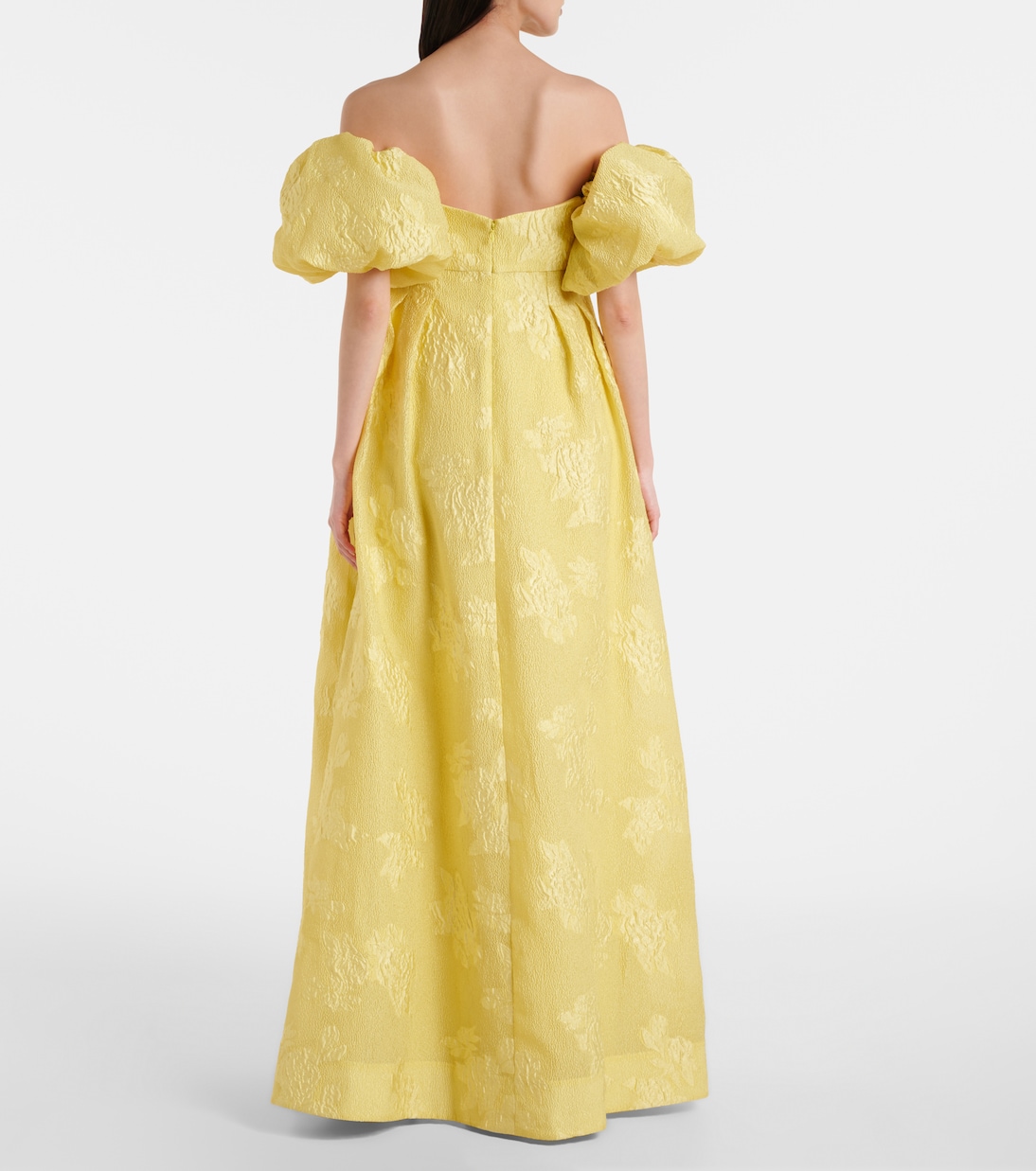 Off-Shoulder-Robe Benette aus Brokat | Rebecca Vallance
